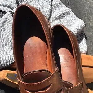 Allen Edmonds McGraw 9844 cappuccino Shell Cordovan 12/2A used Strand Shell Cordovan Cap-toe Oxford Dress Shoe | Men main image 4